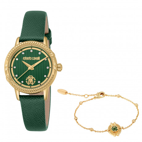 Набор Roberto Cavalli часы наручные RC5L094L0025 + браслет RCGW0105BR