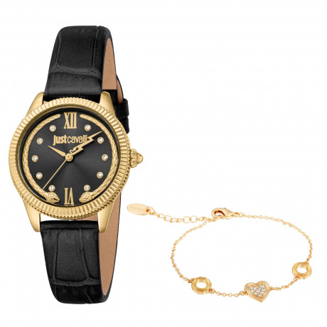 Набор Just Cavalli часы наручные JC1L315L0025 + браслет JCGW0230BR