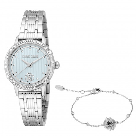 Набор Roberto Cavalli часы наручные RC5L094M0045 + браслет RCGW0103BR