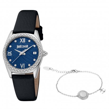 Набор Just Cavalli часы наручные JC1L312L0015 + браслет JCGW0224BR