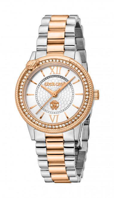 Набор Roberto Cavalli часы наручные RC5L037M2075 + браслет  RCGW0056BR