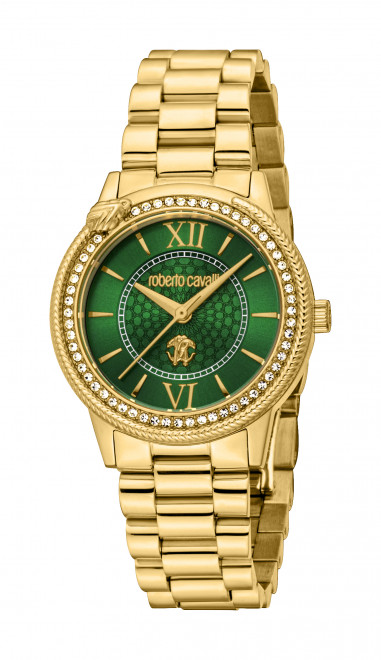 Набор Roberto Cavalli часы наручные RC5L037M2035 + браслет  RCGW0053BR
