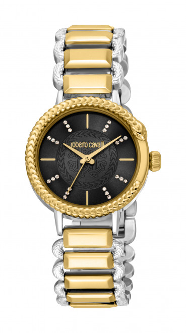 Набор Roberto Cavalli часы наручные RC5L020M0095 + браслет  RCGW0065BR
