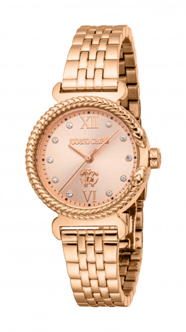 Набор Roberto Cavalli часы наручные RC5L061M1065 + браслет  RCGW0054BR
