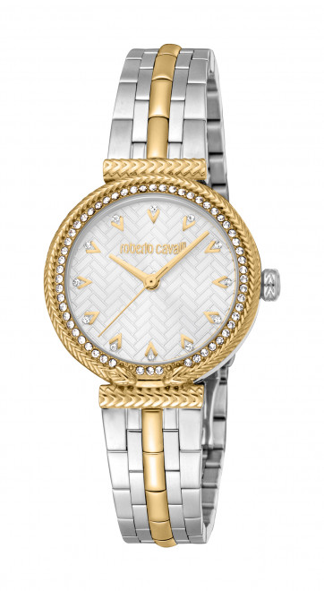 Набор Roberto Cavalli часы наручные RC5L078M0055 + браслет  RCGW0065BR