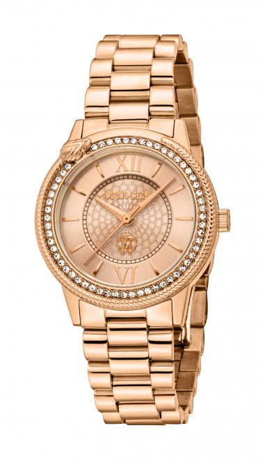 Набор Roberto Cavalli часы наручные RC5L037M2045 + браслет  RCGW0054BR