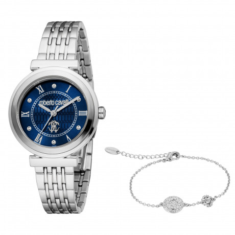 Набор Roberto Cavalli часы наручные RC5L111M0035 + браслет  RCGW0114BR