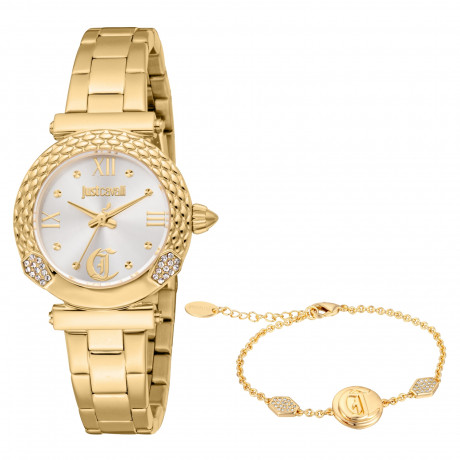 Набор Just Cavalli часы наручные JC1L332M0055 + браслет  JCGW0250BR