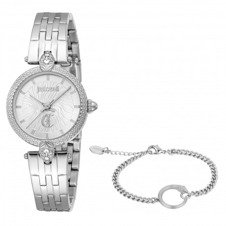 Набор Just Cavalli часы наручные JC1L330M0045 + браслет JCGW0254BR