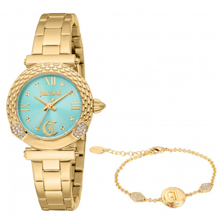 Набор Just Cavalli часы наручные JC1L332M0065 + браслет  JCGW0250BR
