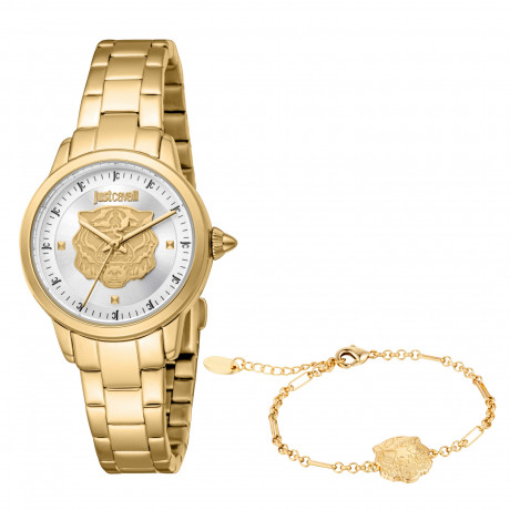 Набор Just Cavalli часы наручные JC1L334M0055 + браслет  JCGW0260BR