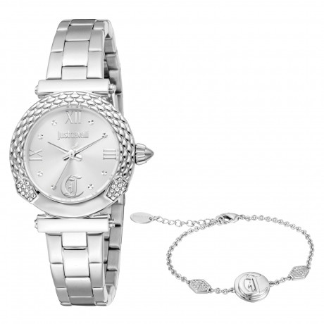 Набор Just Cavalli часы наручные JC1L332M0045 + браслет  JCGW0249BR