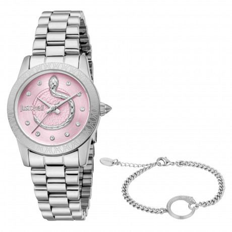 Набор Just Cavalli часы наручные JC1L359M0045 + браслет JCGW0254BR