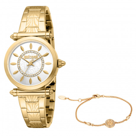 Набор Just Cavalli часы наручные JC1L365M0045 + браслет JCGW0280BR
