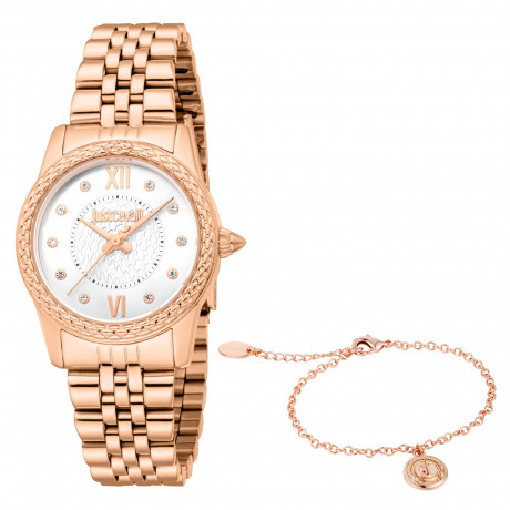 Набор Just Cavalli часы наручные JC1L360M0065 + браслет JCGW0266BR