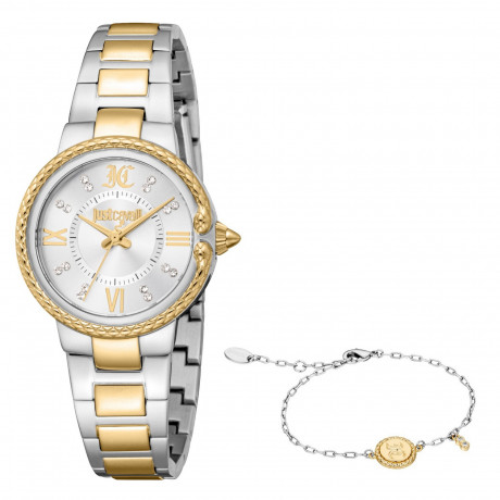 Набор Just Cavalli часы наручные JC1L378M0065 + браслет JCGW0297BR