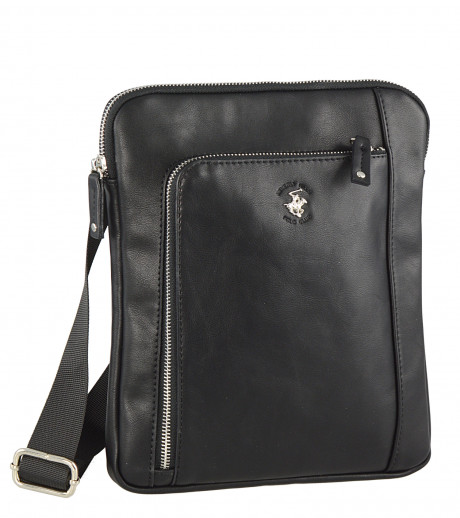 Сумка с отделением для планшета Beverly Hills Polo Club BH-1181-NE, экокожа. Цвет: черный