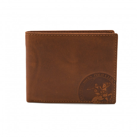 Бумажник Beverly Hills Polo Club BH-1194-CU с отделениями для карточек, натуральная кожа теленка. Цвет: светло-коричневый