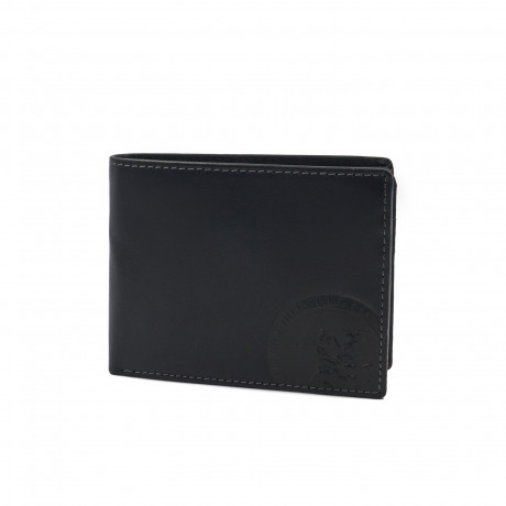 Бумажник Beverly Hills Polo Club BH-1194-NE с отделениями для карточек, натуральная кожа теленка. Цвет: черный