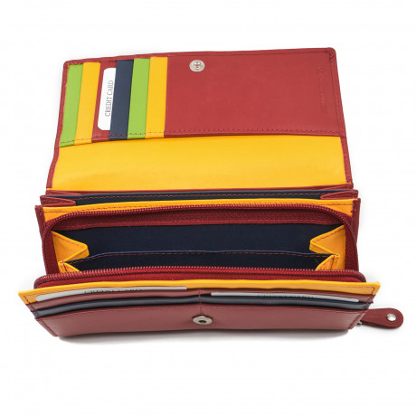 Кошелёк Beverly Hills Polo Club BH-2966-RS, натуральная кожа теленка. Цвет: красный