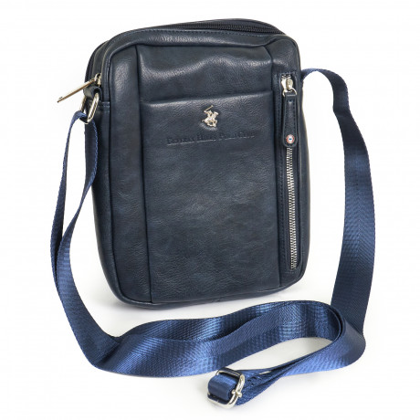 Сумка Beverly Hills Polo Club BH-8450-BL с отделением для планшета, экокожа. Цвет: синий