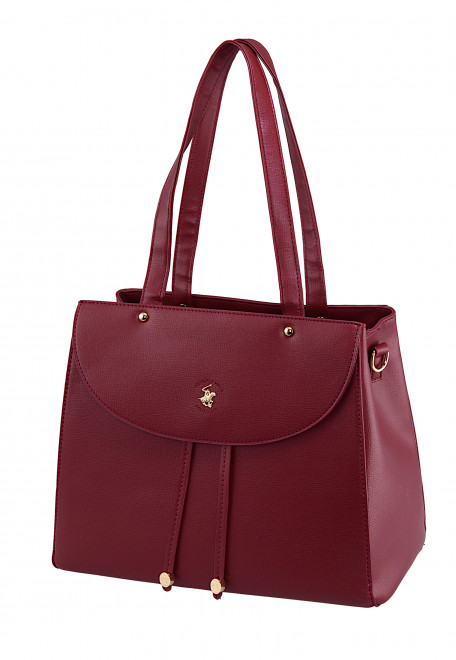 Сумка Beverly Hills Polo Club BH-3010-BX, экокожа. Цвет: бордовый