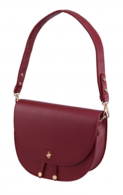 Сумка Beverly Hills Polo Club BH-3012-BX, экокожа. Цвет: бордовый