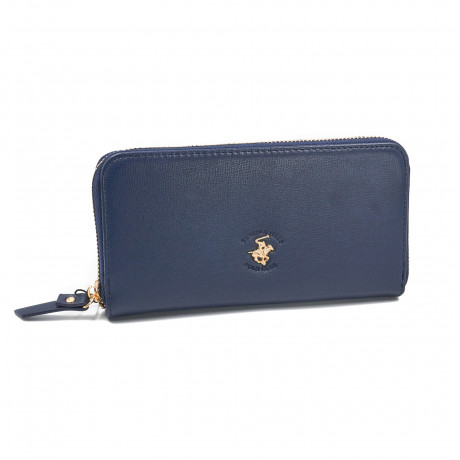 Кошелёк Beverly Hills Polo Club BH-3014-BL, экокожа. Цвет: синий