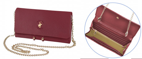 Клатч Beverly Hills Polo Club BH-3015-BX, экокожа. Цвет: бордовый