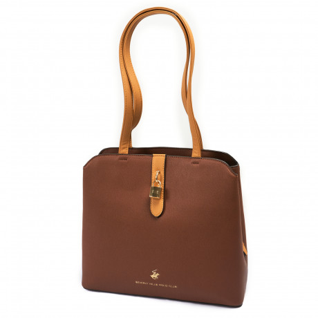 Сумка Beverly Hills Polo Club BH-3050-CU, экокожа. Цвет: светло-коричневый