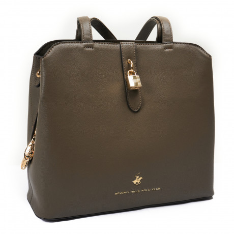 Сумка Beverly Hills Polo Club BH-3050-TO, экокожа. Цвет: кофейный