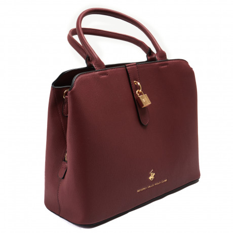 Сумка Beverly Hills Polo Club BH-3051-BX, экокожа. Цвет: бордовый