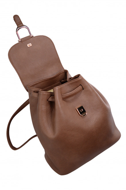 Рюкзак Beverly Hills Polo Club BH-3063-TO, экокожа. Цвет: кофейный