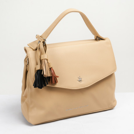 Сумка Beverly Hills Polo Club BH-3070-BE, экокожа. Цвет: бежевый