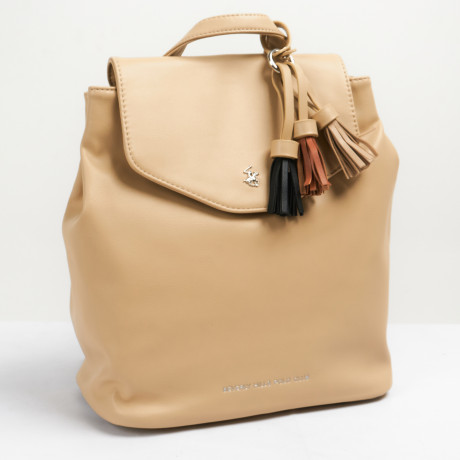 Рюкзак Beverly Hills Polo Club BH-3072-BE, экокожа. Цвет: бежевый