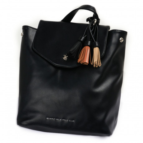 Рюкзак Beverly Hills Polo Club BH-3072-NE, экокожа. Цвет: черный
