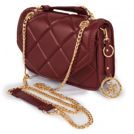 Сумка Beverly Hills Polo Club BH-3094-BX, экокожа. Цвет: бордовый