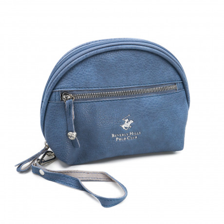 Косметичка Beverly Hills Polo Club BH-3127-AZ, экокожа. Цвет: синий