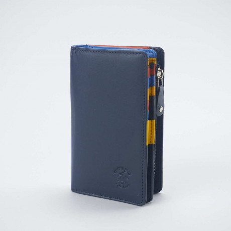 Кошелёк Beverly Hills Polo Club BH-2968-BL, натуральная кожа телёнка. Цвет: синий