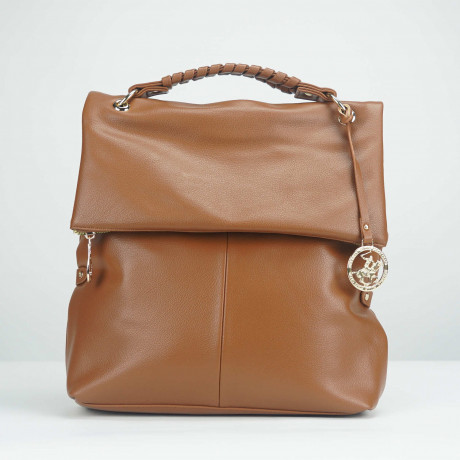 Рюкзак Beverly Hills Polo Club BH-3202-CU, экокожа. Цвет: коричневый