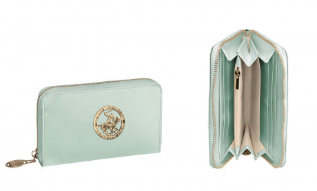 Кошелёк Beverly Hills Polo Club BH-3204-VA, экокожа. Цвет: бирюзовый