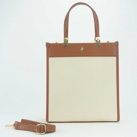 Сумка Beverly Hills Polo Club BH-3211-CU, экокожа. Цвет: коричневый/бежевый