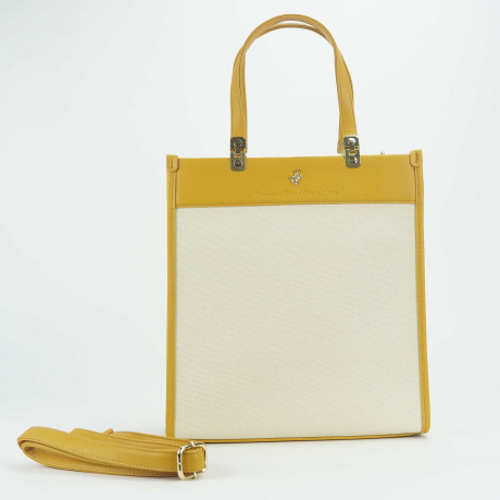 Сумка Beverly Hills Polo Club BH-3211-OC, экокожа. Цвет: охра/бежевый