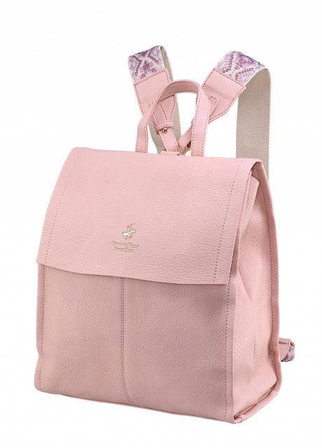 Рюкзак Beverly Hills Polo Club BH-3243-CI, экокожа. Цвет: розовый