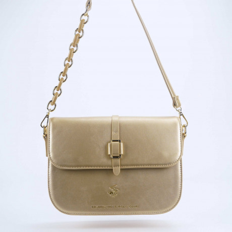 Сумка Beverly Hills Polo Club BH-3251-OR, экокожа. Цвет: золотой