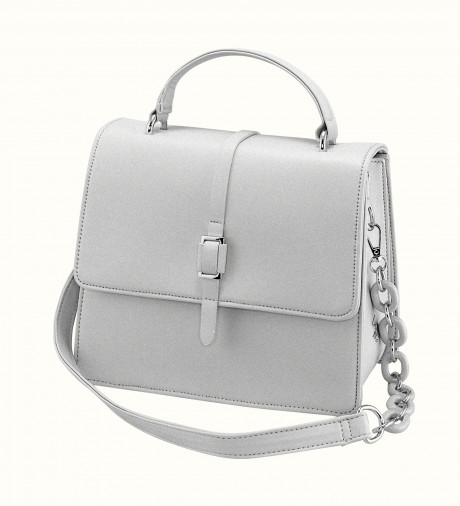 Сумка Beverly Hills Polo Club BH-3252-SI, экокожа. Цвет: серебристый