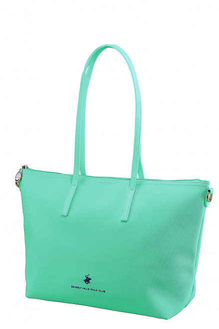 Сумка Beverly Hills Polo Club BH-3270-VE, экокожа. Цвет: бирюзовый