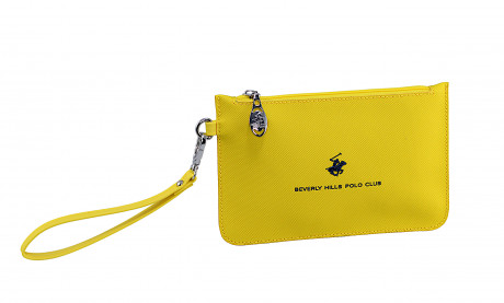 Сумка-косметичка Beverly Hills Polo Club BH-3275-GI, экокожа. Цвет: жёлтый