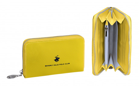 Кошелёк Beverly Hills Polo Club BH-3276-GI, экокожа. Цвет: жёлтый