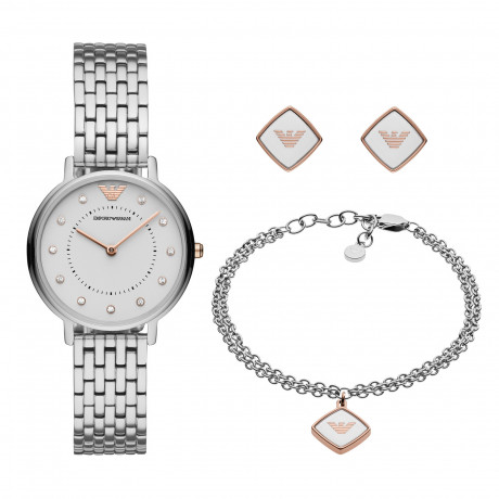 Набор: часы+браслет+серьги Emporio Armani AR80023